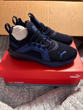 PUMA Navy and Royal Blue kids Athletic Sneakers